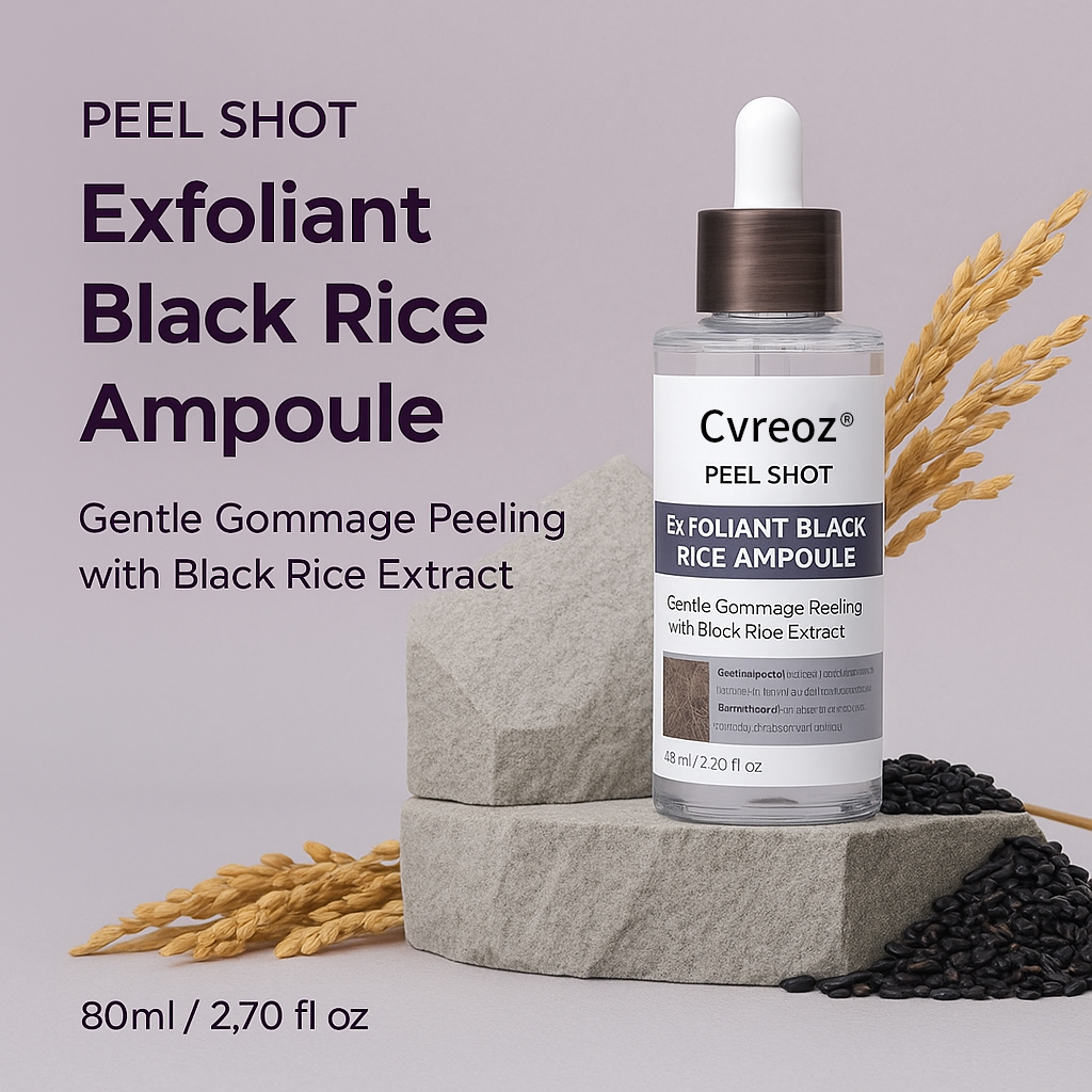 Cvreoz® Official – Peel Shot Glow Rice Ampoule Set | Brightening, Exfoliating, Moisturizing & Anti-Aging Serum for All Skin Types