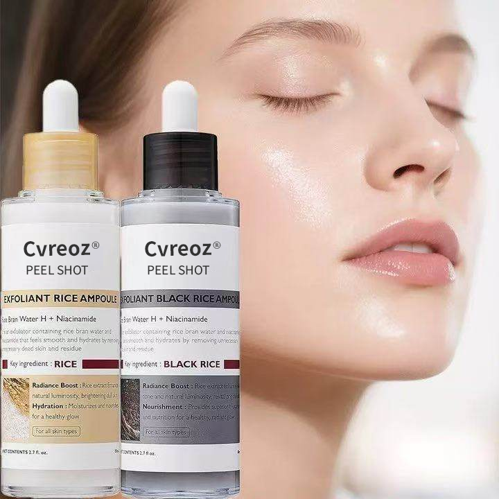 Cvreoz® Official – Peel Shot Glow Rice Ampoule Set | Brightening, Exfoliating, Moisturizing & Anti-Aging Serum for All Skin Types