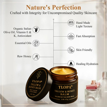 💎TLOPA® Official Store✅Organic Grass-Fed Beef Butter with Raw Honey - Handmade All-Natural Moisturizer