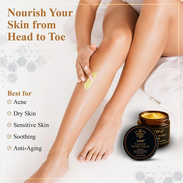 💎TLOPA® Official Store✅Organic Grass-Fed Beef Butter with Raw Honey - Handmade All-Natural Moisturizer