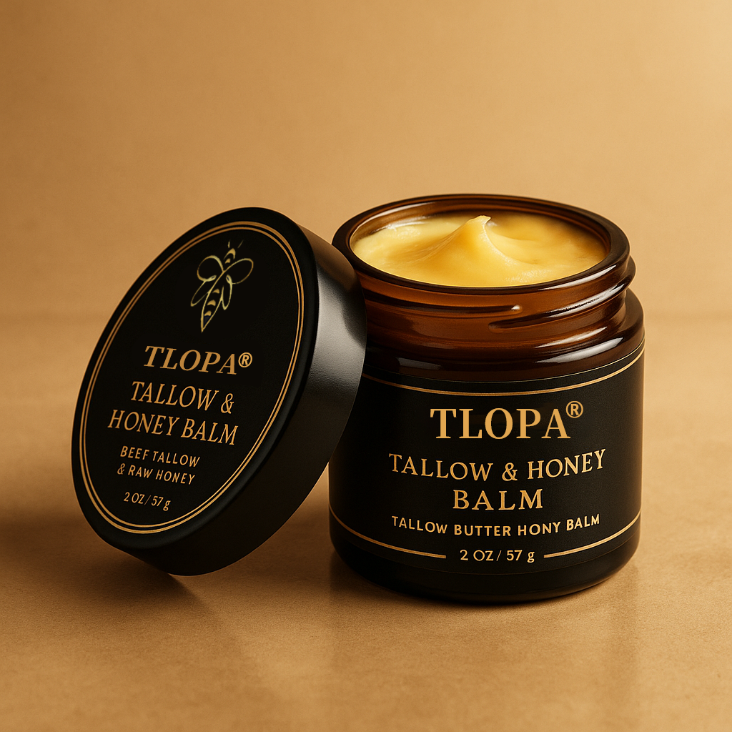 💎TLOPA® Official Store✅Organic Grass-Fed Beef Butter with Raw Honey - Handmade All-Natural Moisturizer