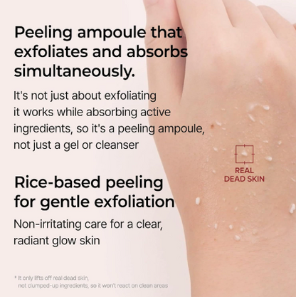 Cvreoz® Official – Peel Shot Glow Rice Ampoule Set | Brightening, Exfoliating, Moisturizing & Anti-Aging Serum for All Skin Types
