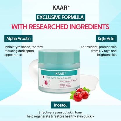 KAAR Renewing Cream – Fade Stubborn Spots in Just 14 Days! ⏳ Hurry, Sale Ends Today!