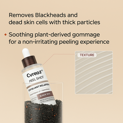 Cvreoz® Official – Peel Shot Glow Rice Ampoule Set | Brightening, Exfoliating, Moisturizing & Anti-Aging Serum for All Skin Types