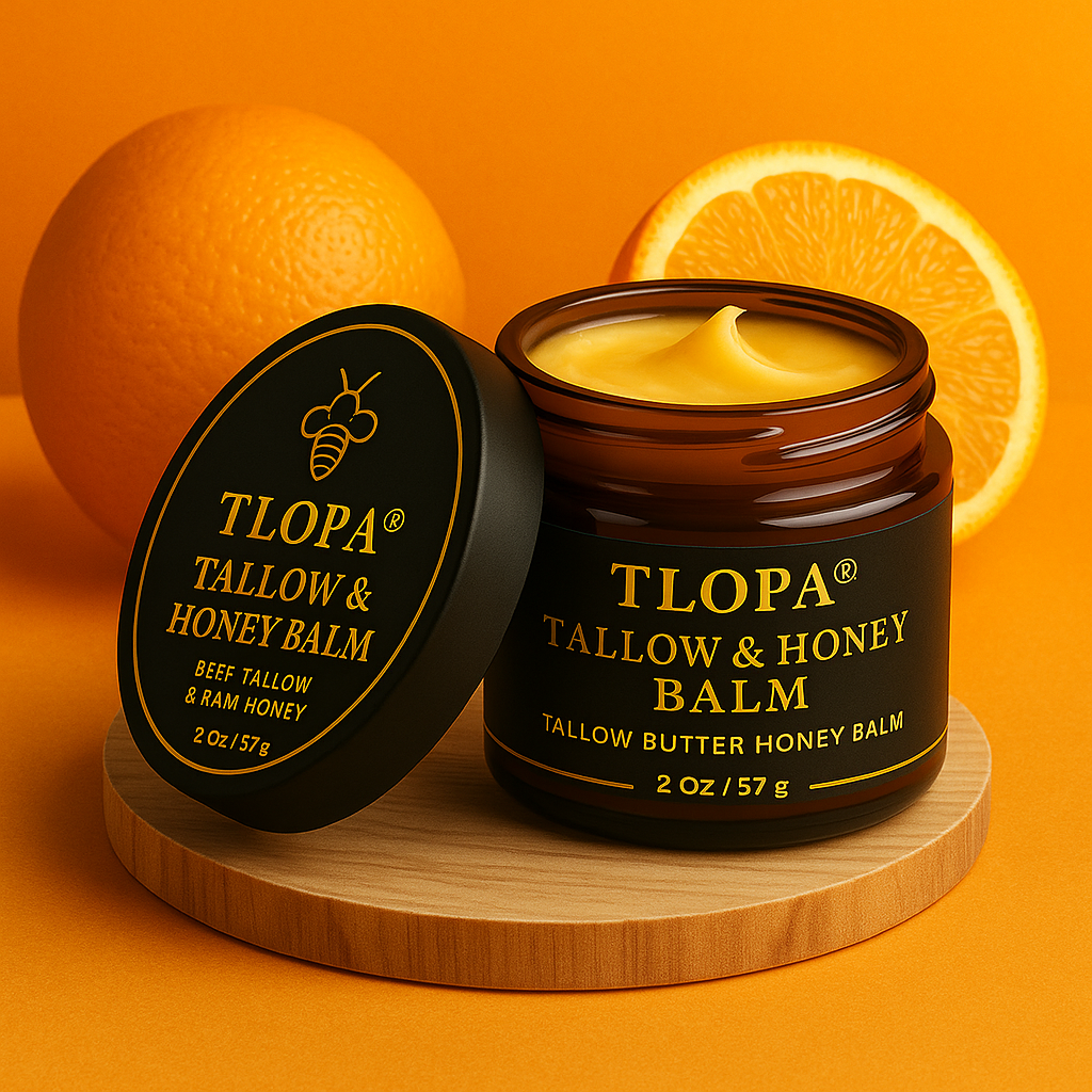 💎TLOPA® Official Store✅Organic Grass-Fed Beef Butter with Raw Honey - Handmade All-Natural Moisturizer