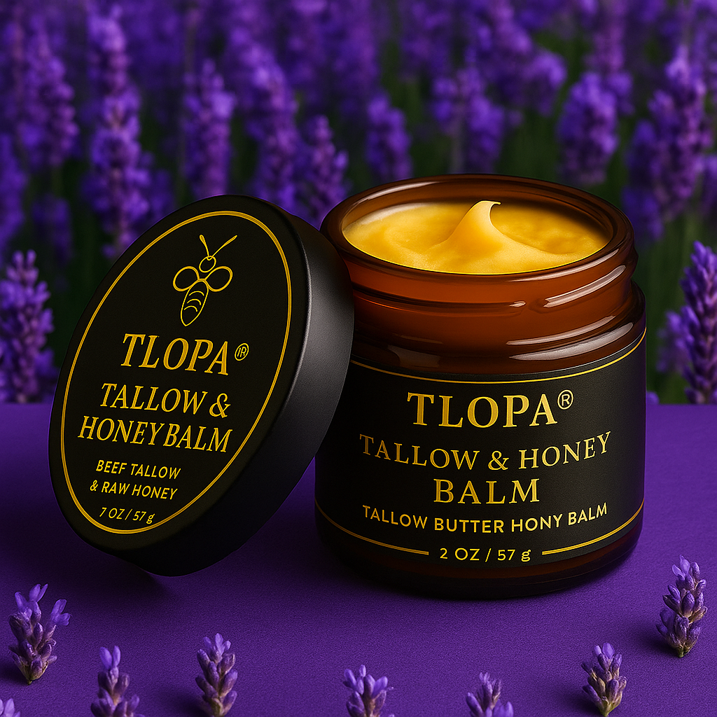 💎TLOPA® Official Store✅Organic Grass-Fed Beef Butter with Raw Honey - Handmade All-Natural Moisturizer